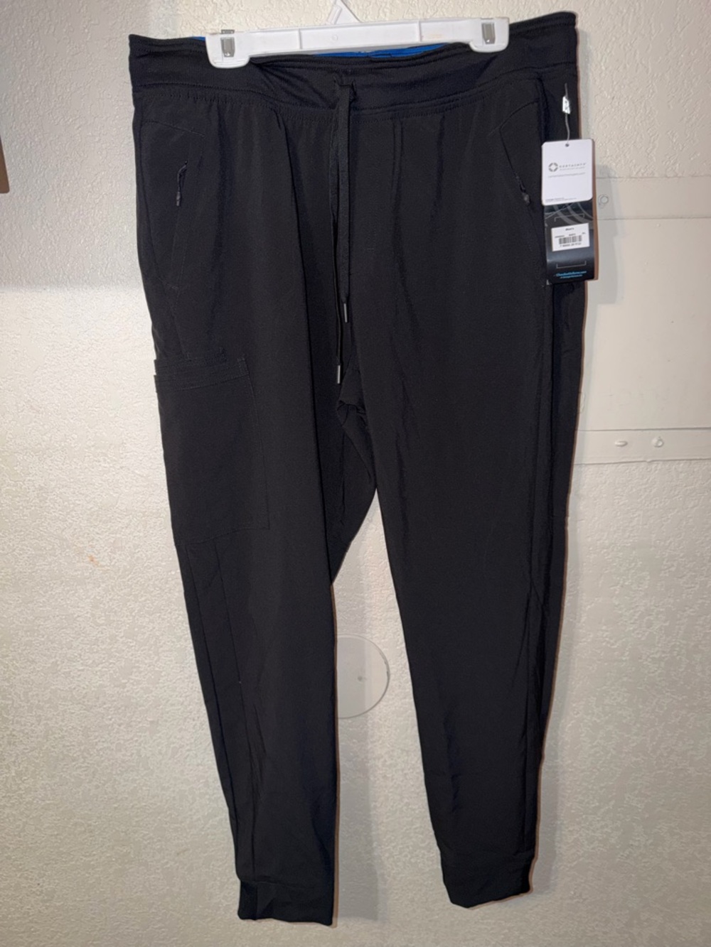 Men's Black Jogger Pants with Utility Pocket